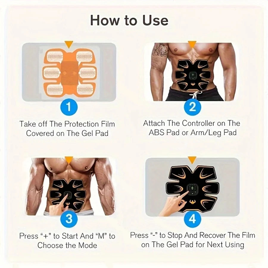 Abs Stimulator, Abdominal Toning Workout for Abdomen/Arm/Leg,