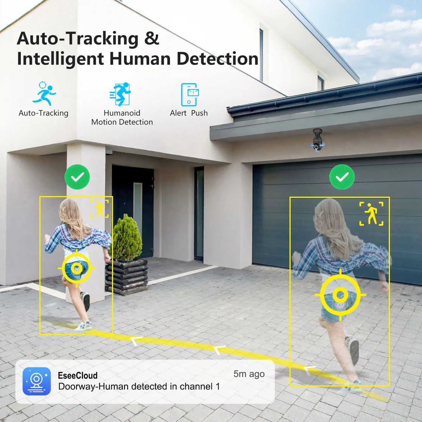 Light Bulb Security Camera, 360°/2k HD Wireless Camera, Wi-Fi L