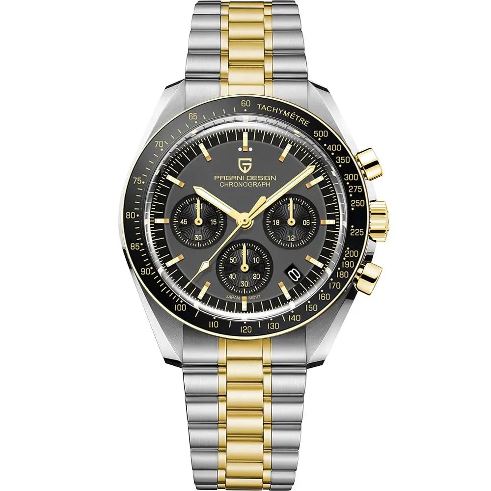 2025 New DESIGN Moon Men's Watches Gold Luxury Quartz Watch For Man