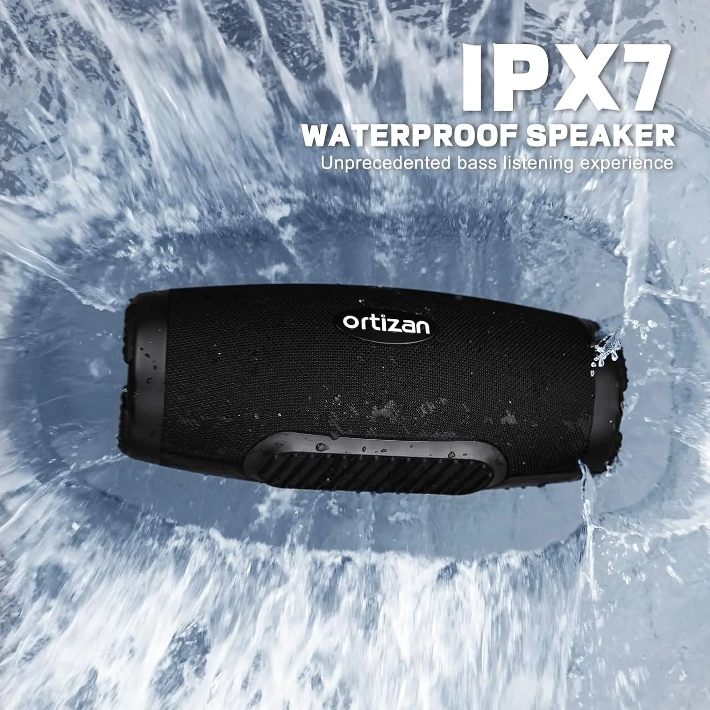 80W Bluetooth Speaker with Powerful Sound and Deep Bass