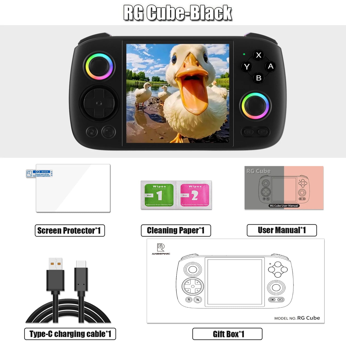 Handheld Game Console Android 13 Game Player 3.95" IPS Screen Unisoc T820