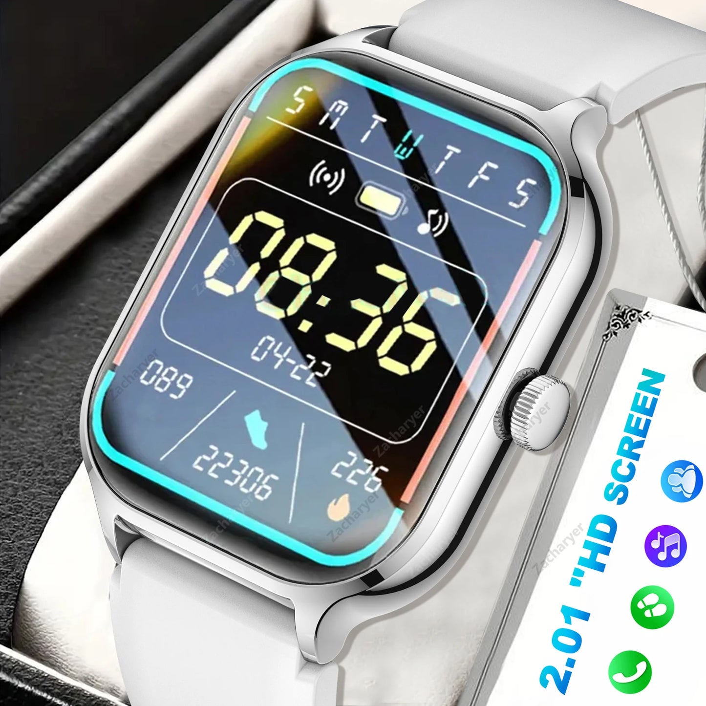 Smart watch full touch screen, sports watch, can answer and make calls,