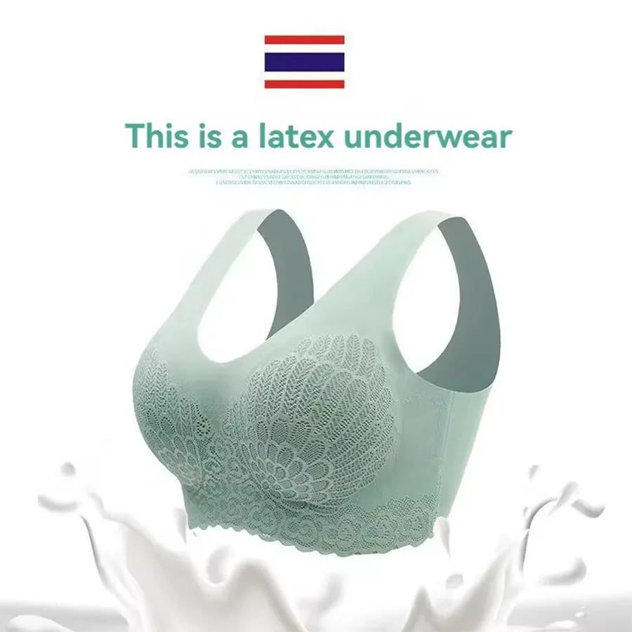 Secret Dig Women No Steel Ring Bar Push Up Lace Bustier Bra Thin Comfortable