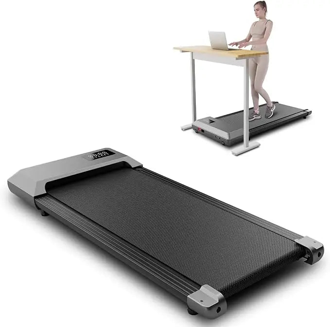 Superun 2-in-1 Home/Office 2.5 HP Walking Treadmill,mini for Small Spaces