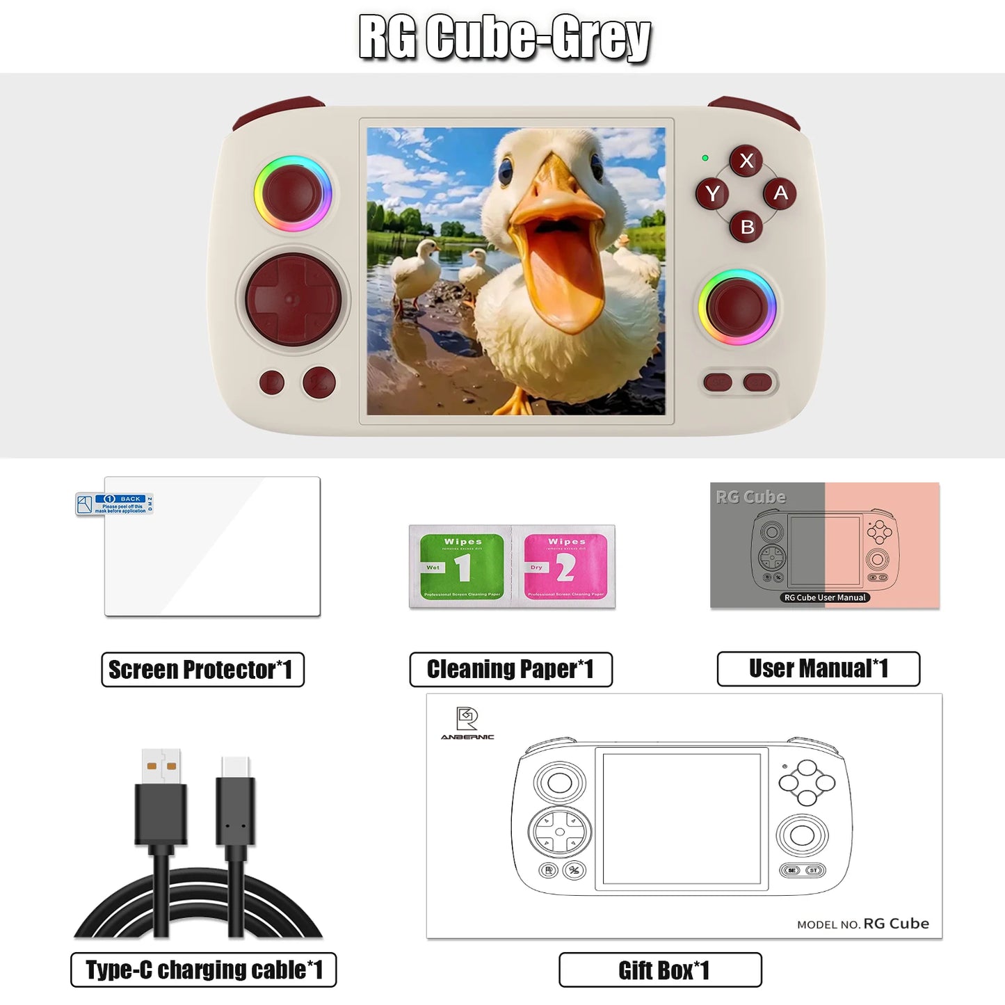 Handheld Game Console Android 13 Game Player 3.95" IPS Screen