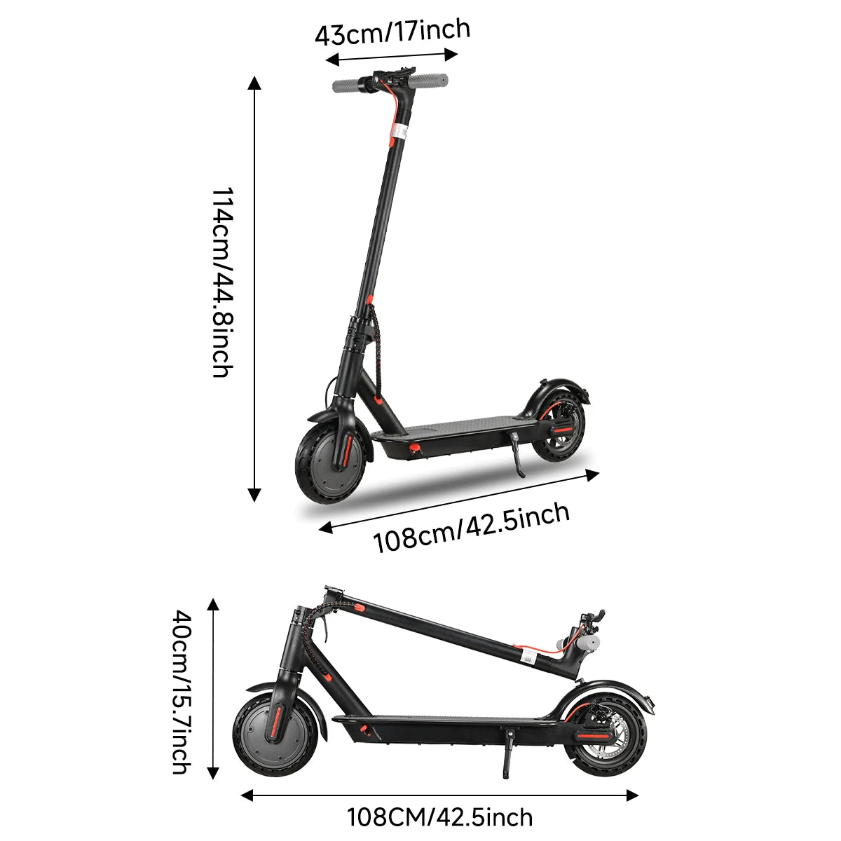 Electric Scooter Foldable Skateboard Hoverboard Kick Scooter 36v