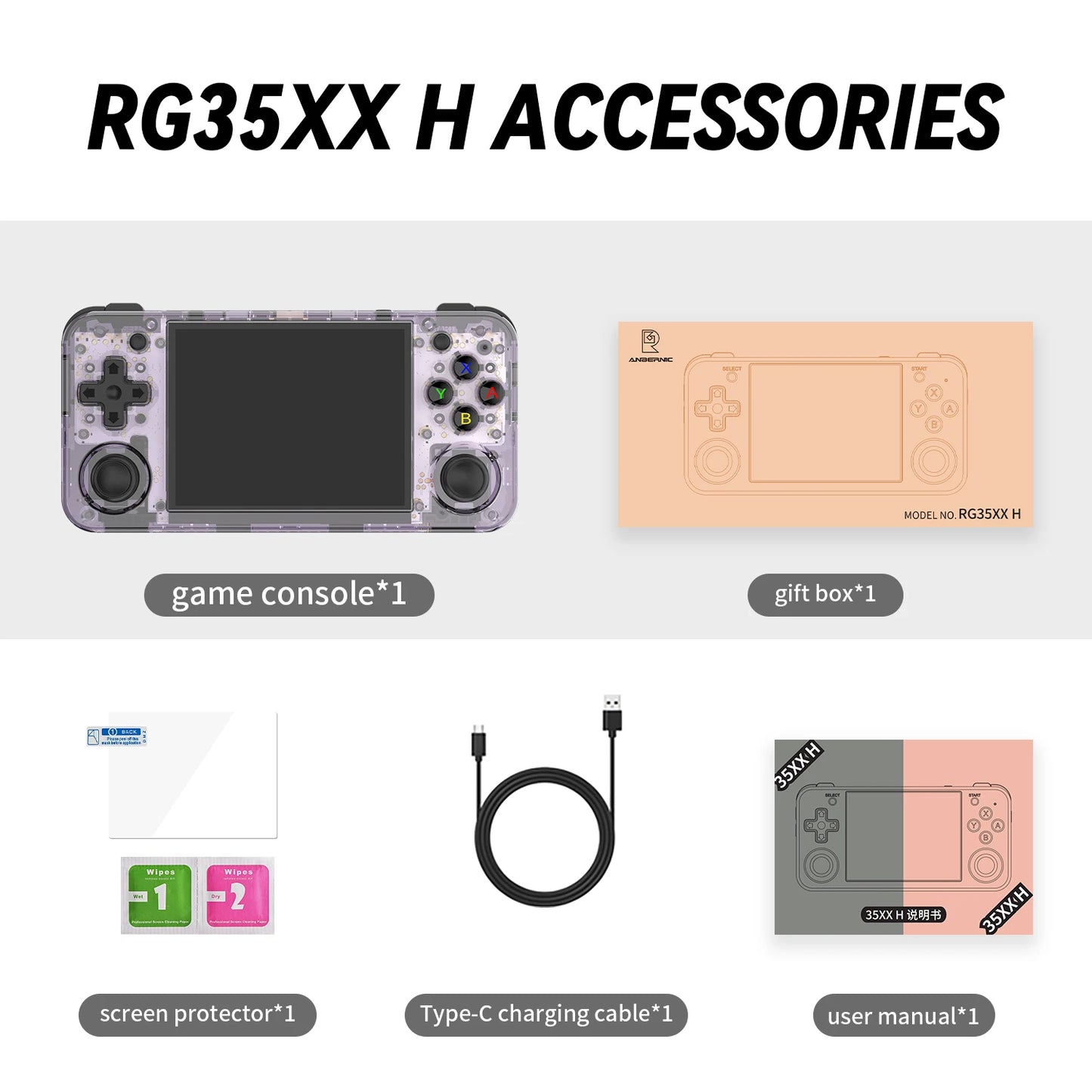 Retro Handheld Game Console 64-bit 5000 Video Games Supports WIFI Bluetooth