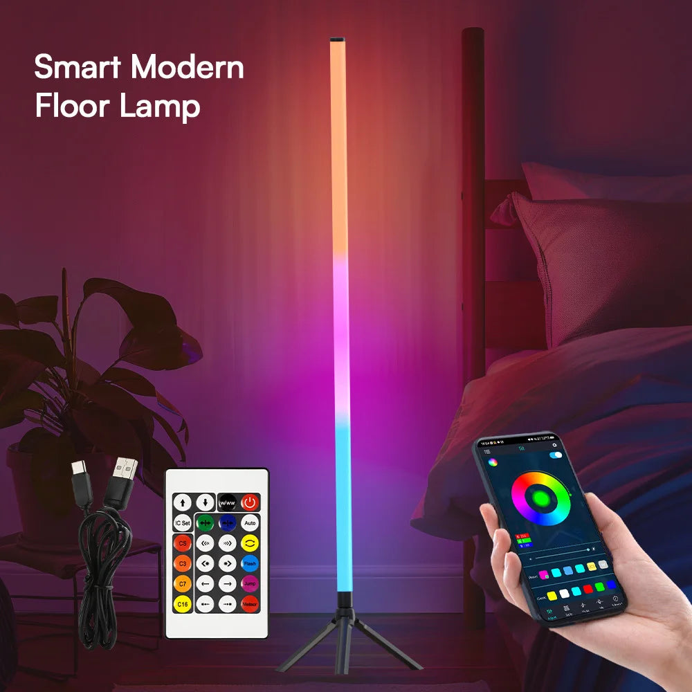 360° Smart RGB Corner Lamp: App/Remote Control, Music Sync,