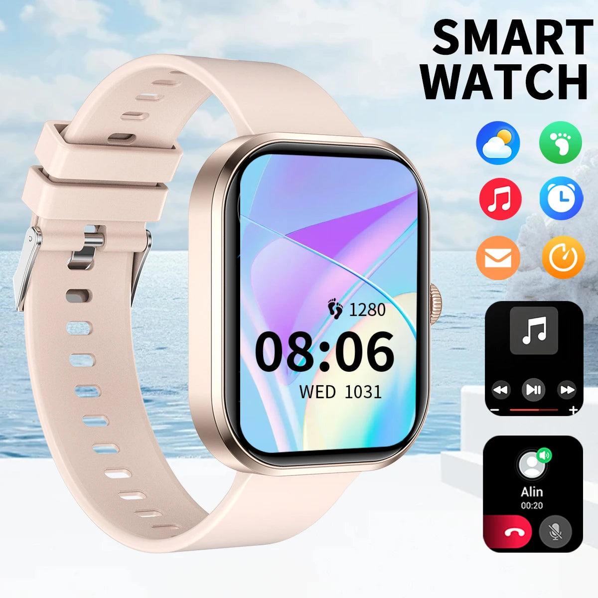 Smart Watch Men Women Multifunctional Smartwatch Bluetooth