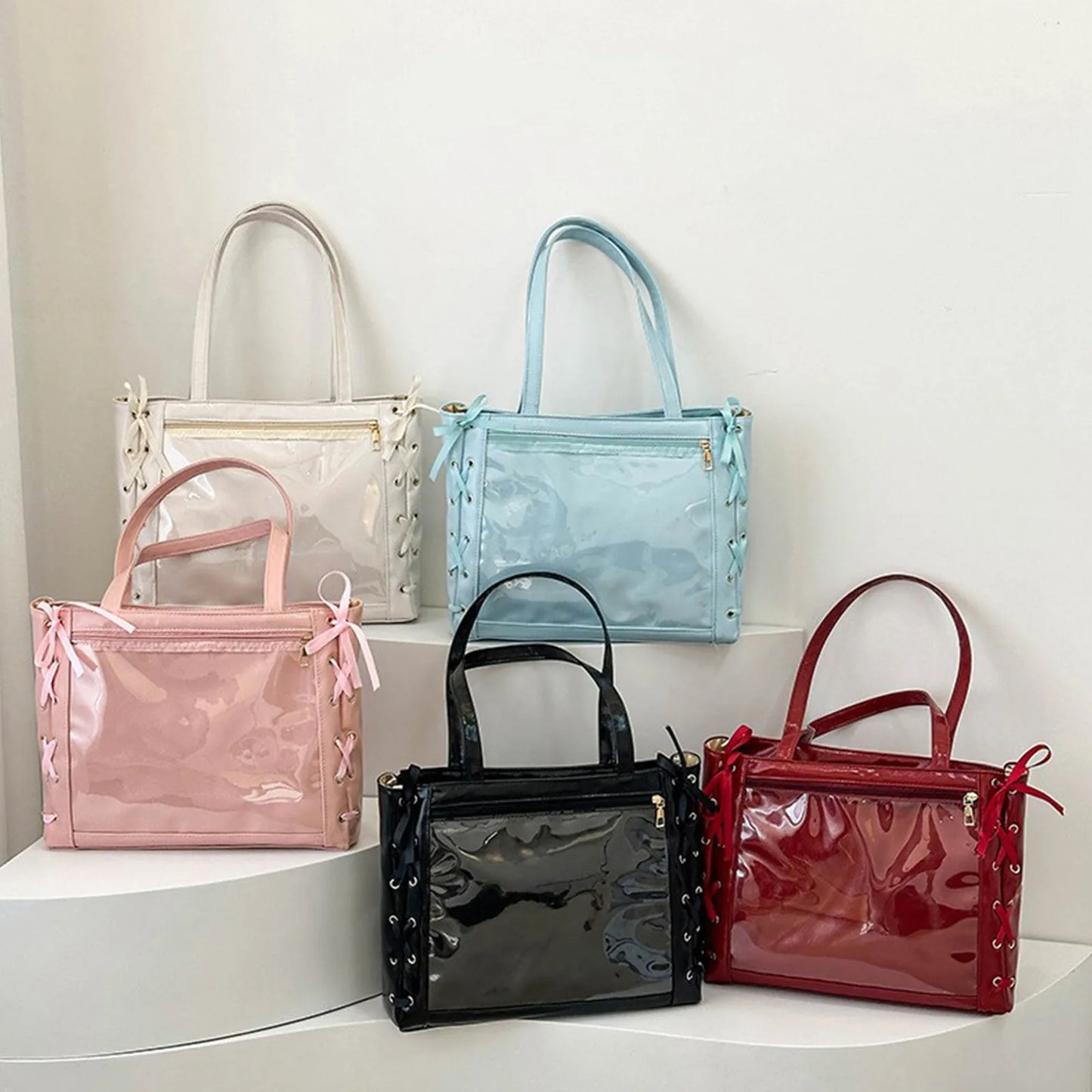 Japanese Kawaii Girls Itabag Large Capacity Pu Leather Shoulder Bag 2025