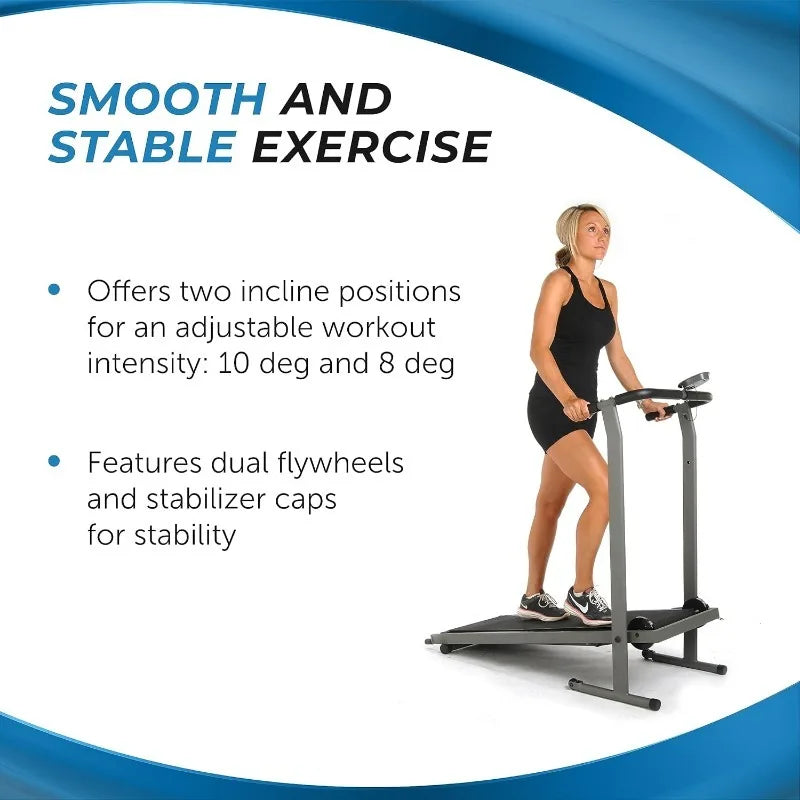 Stamina Inmotion T900 Manual Treadmill Foldable Fitness Treadmill with Smart Workout App