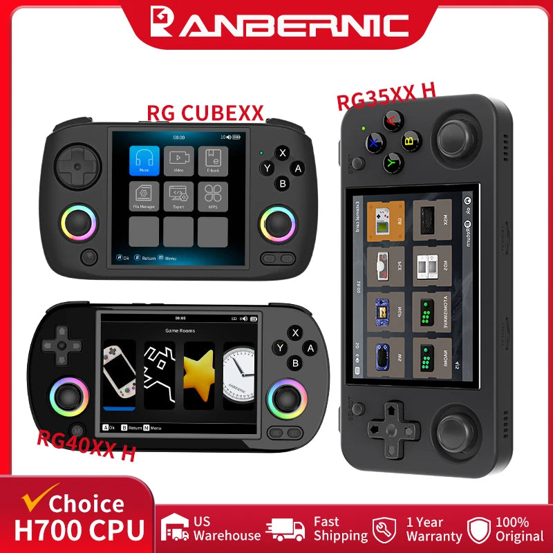 Retro Handheld Game Console 64-bit 5000 Video Games Supports WIFI Bluetooth