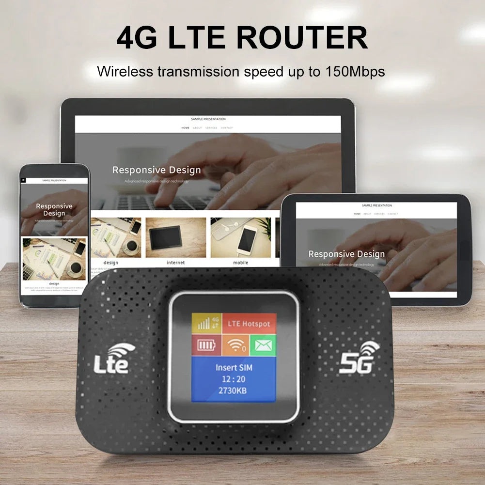 4G LTE Router 150Mbps Portable WiFi Repeater Wireless Router