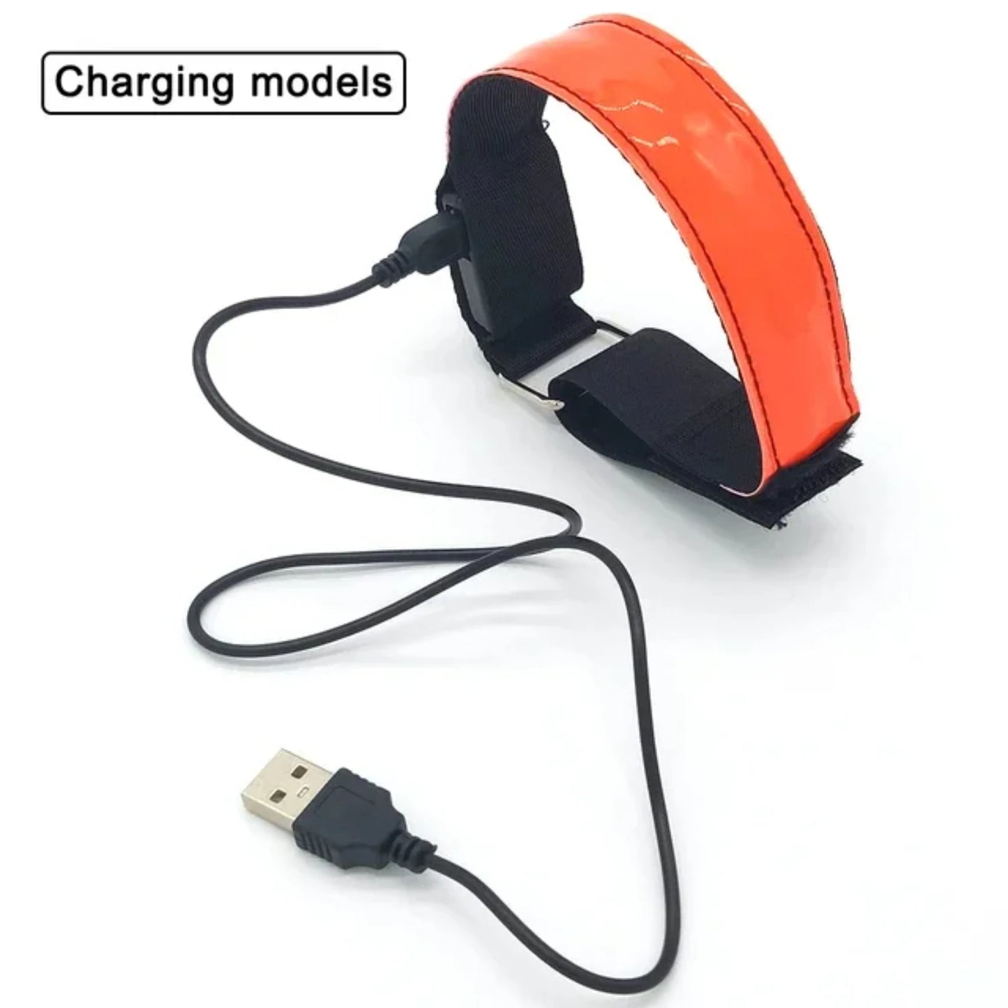 USB Charging Luminous Night Armband Bracelet Safety Belt