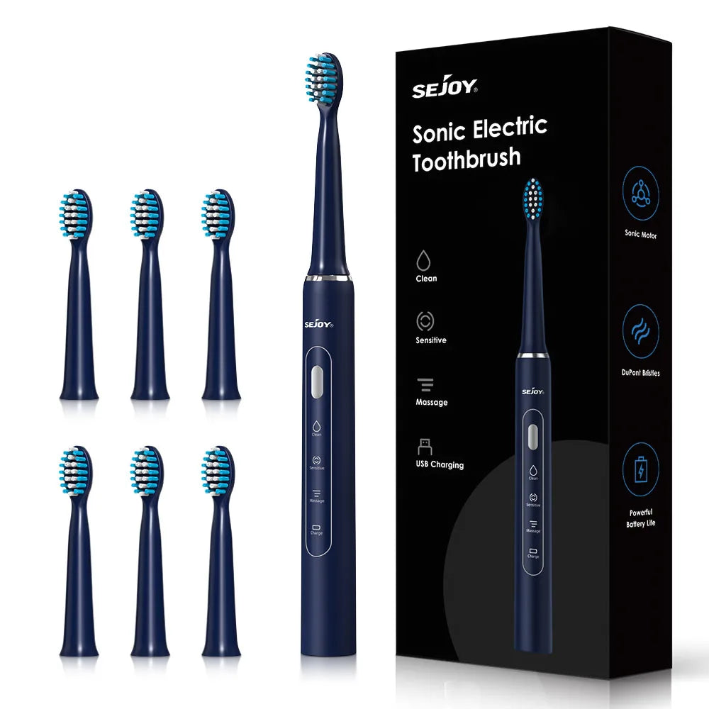Electric Sonic Toothbrush 3 modes Clean USB Rechargeable