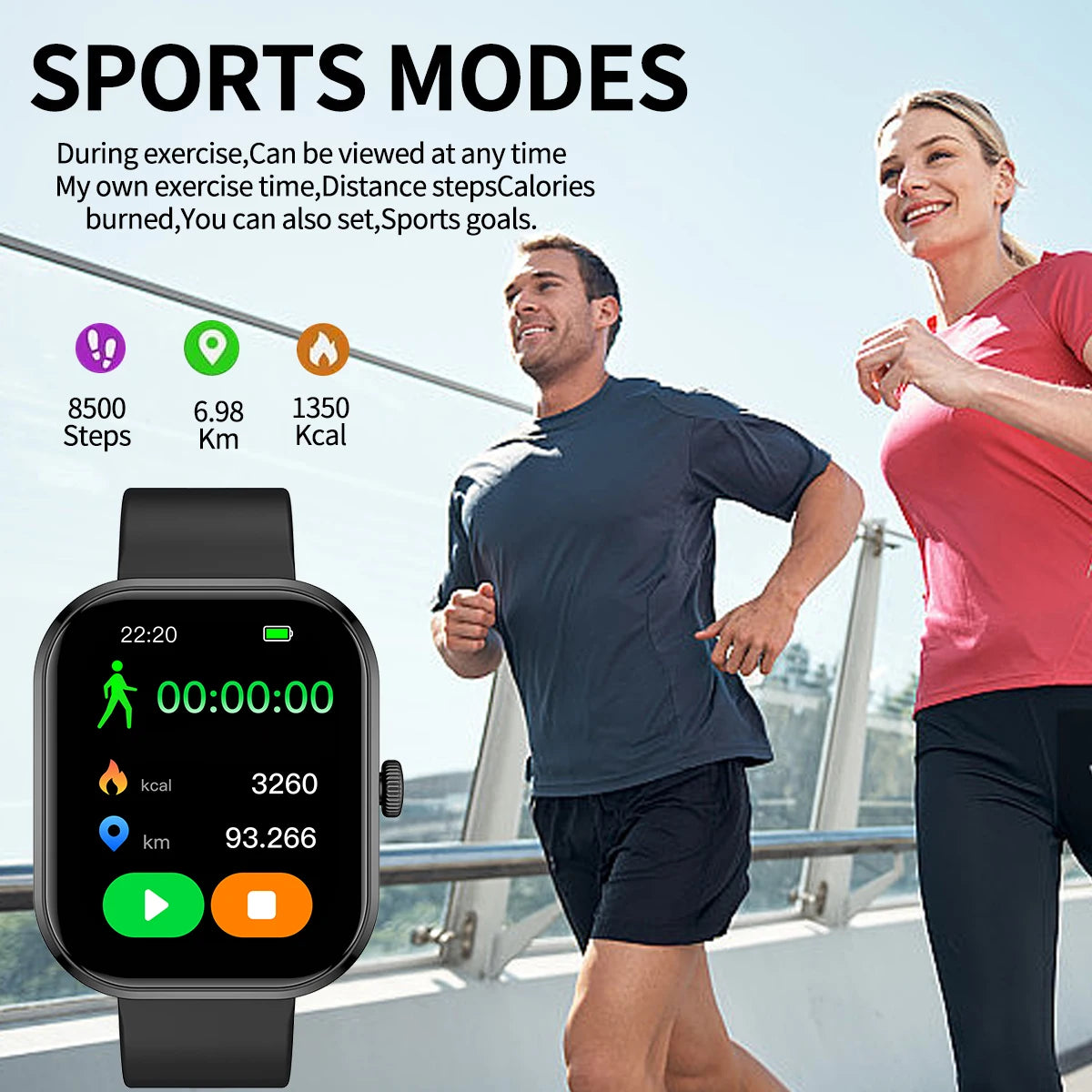 Smart Watch Men Women Multifunctional Smartwatch Bluetooth