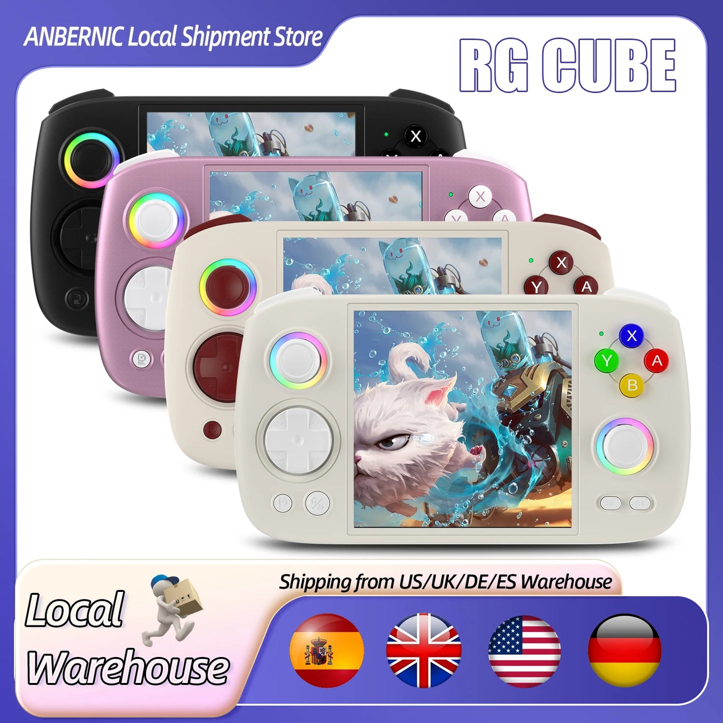 Handheld Game Console Android 13 Game Player 3.95" IPS Screen Unisoc T820