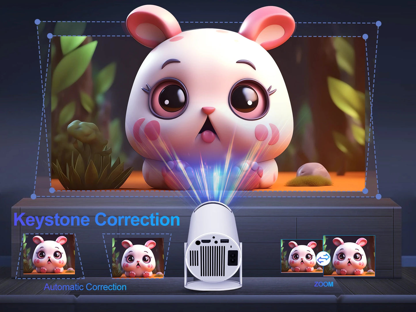 Magcubic HY300 Pro Projector 720P Wireless Screen WiFi Hi-chip