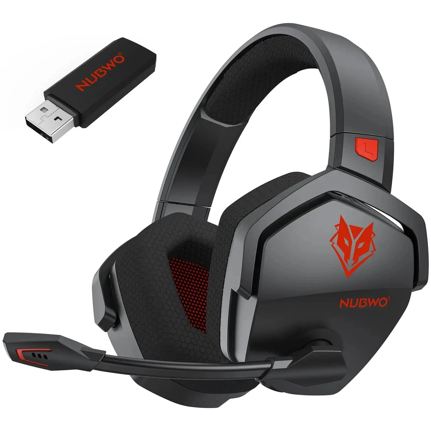 2.4G Dual Wireless Gaming Headset 5ms Low Latency 7.1 Surround