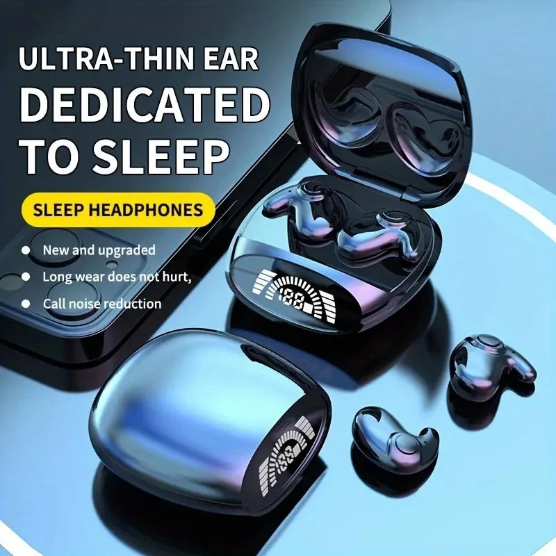 Mini Headphones Bluetooth Invisible Wireless Headset,Sleep Earphone With Mic