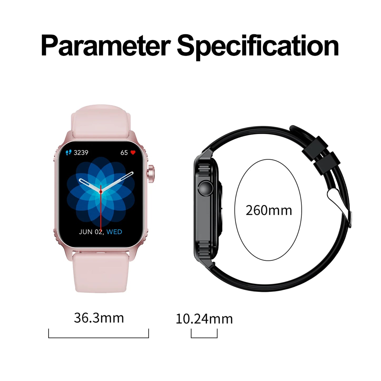 Smart Watch, 1.85"Smartwatch for Men Women Fitness Tracker with 100+ Sport Modes,