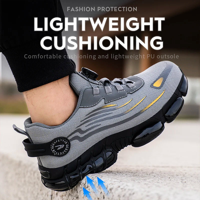 Breathable lace-free soft sole comfortable anti-smash anti-puncture labour