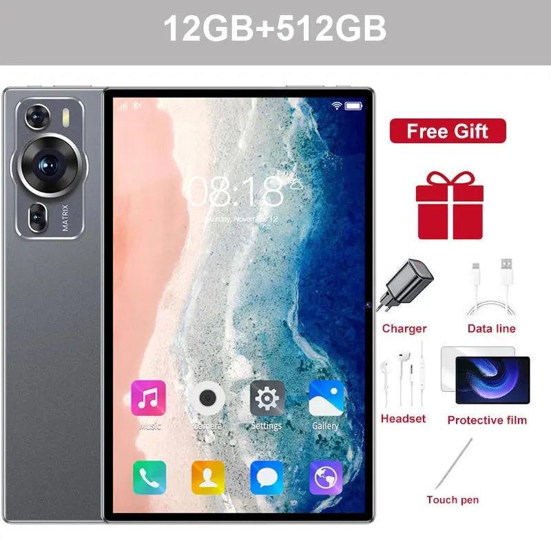 2025 New Original P60PRO Tablets 12inch Global Version HD Tab Android