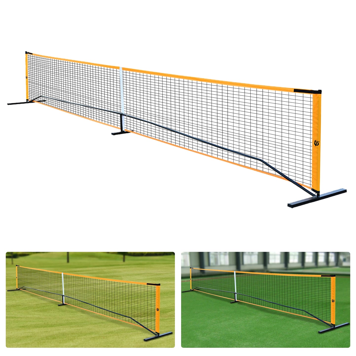 Portable Pickleball Net Set with 4 Pickleball Paddles Outdoor