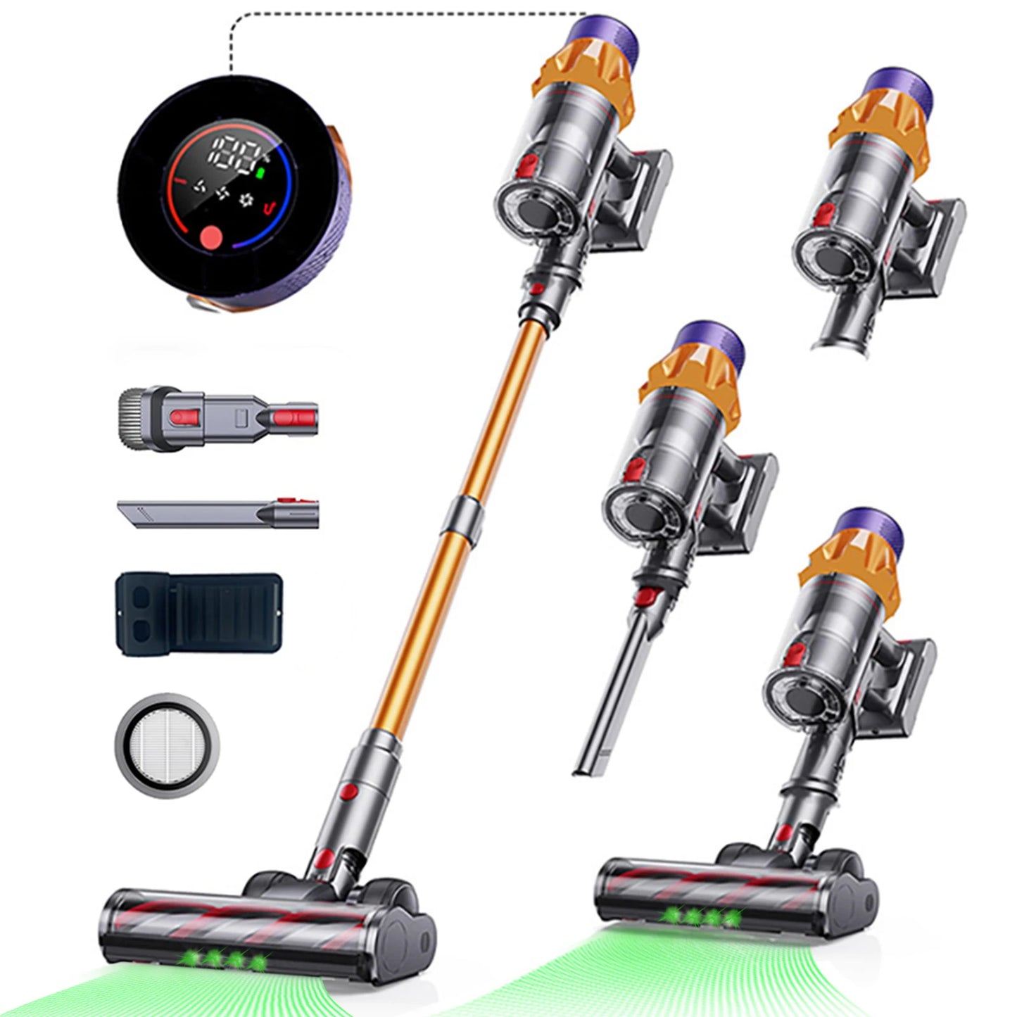 V18 Cordless Vacuum Cleaner – Powerful Brushless Motor, Handheld Home Vacuum