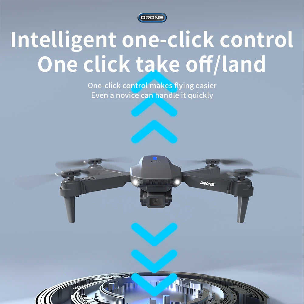 ro WIFI FPV Drone Wide Angle HD 4K Camera Height Hold RC Foldable