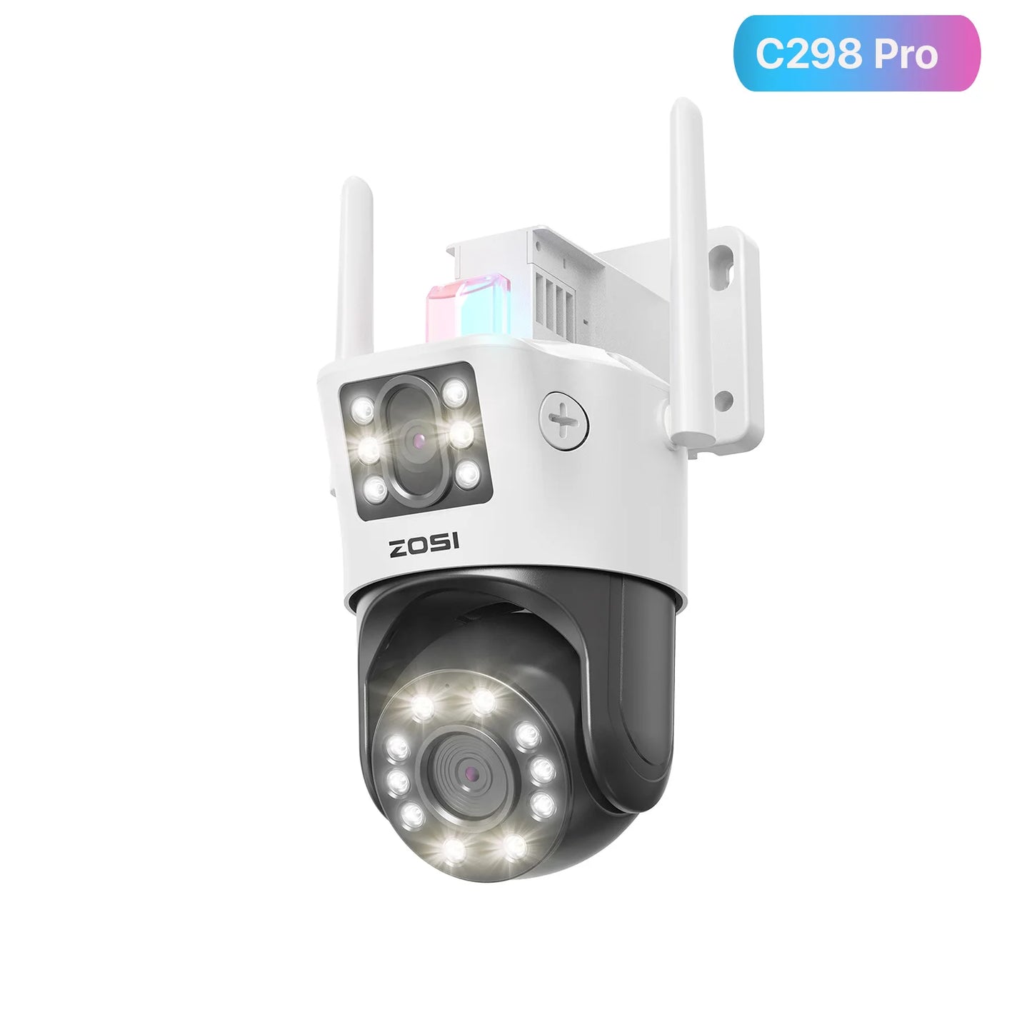 C298 Max 4K 8MP Dual-Lens(2x4MP) Wired WiFi PTZ Security Camera Outdoor