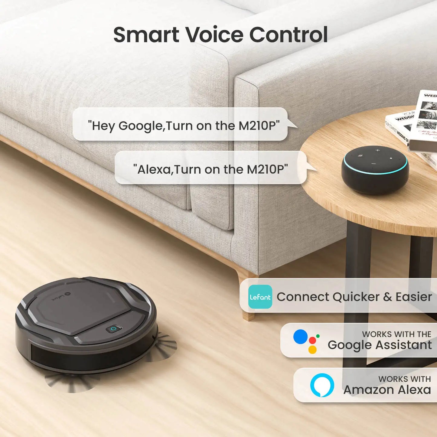 M210Pro Robot Vacuum Cleaner Suck and Sweep 2-in-1