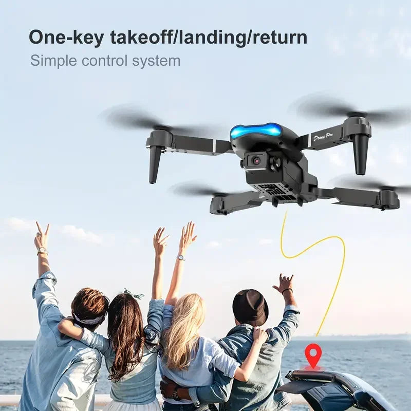 E99Pro RC Drone 4K With 1080P Wide Angle HD Camera