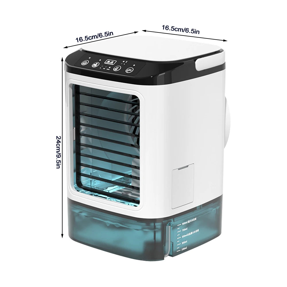 Multi-function Portable Cooling Fan Air Cooler Spray Conditioner 3 Wind Speeds
