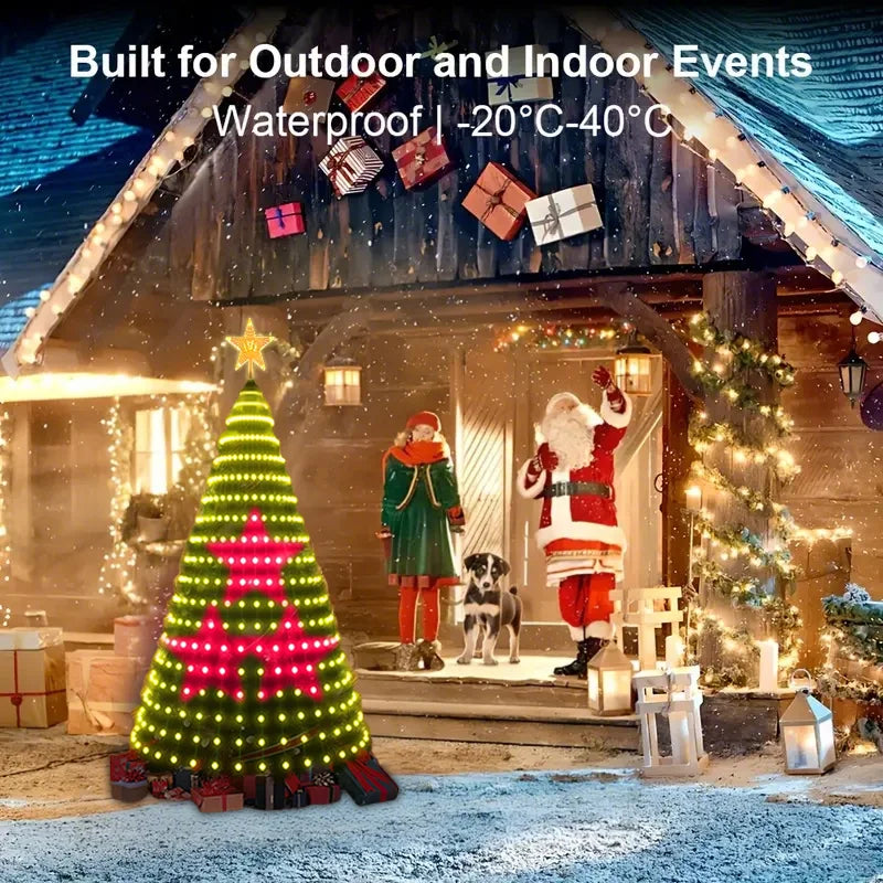 Smart Christmas Tree Lights with Star Topper Christmas LED String Lights