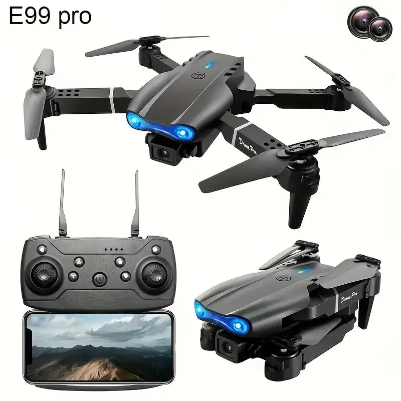 PRO Drone with Flash Dual Camera WIFI Helicopters