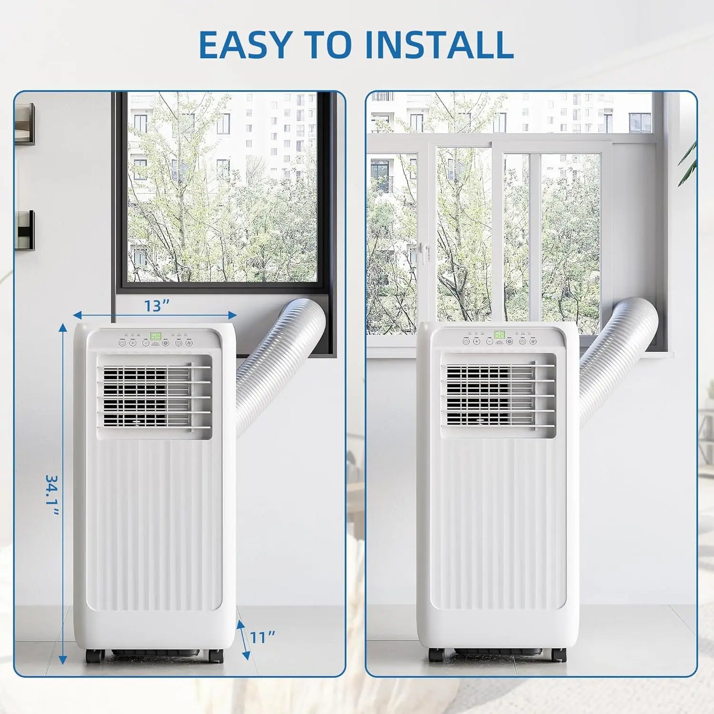 8000 Btu Portable Air Conditioners, 3-in-1 Portable AC, Dehumidifier,