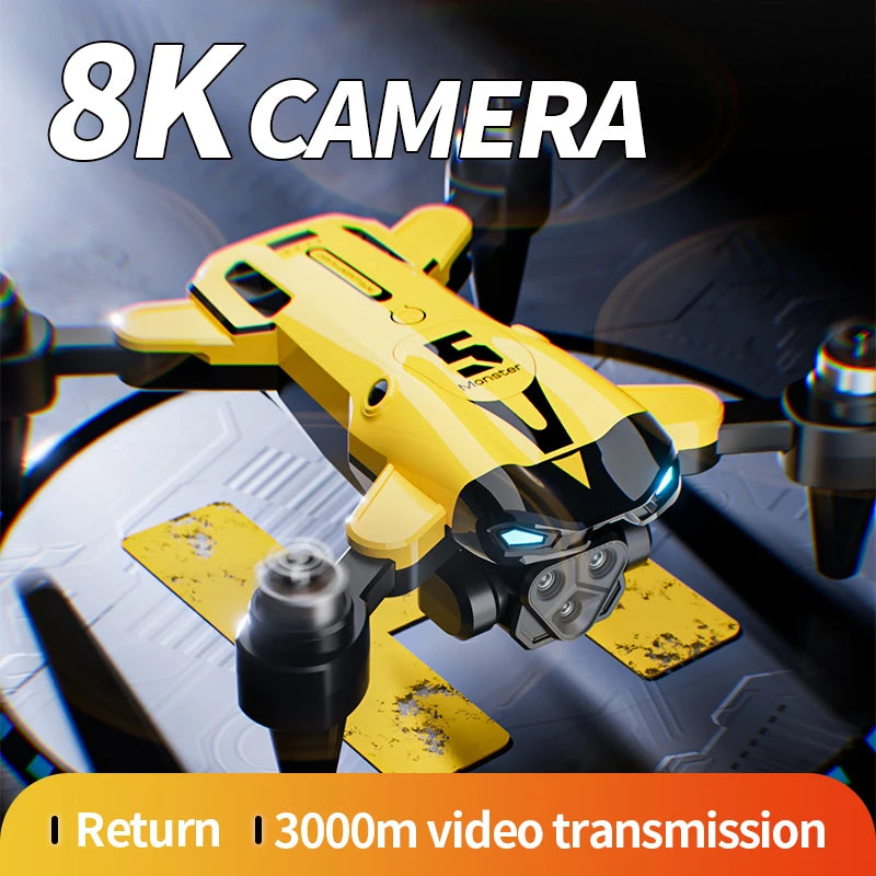 New M5 Max Drone 8K Professinal 4K HD Camera Wide Angle Optical Flow