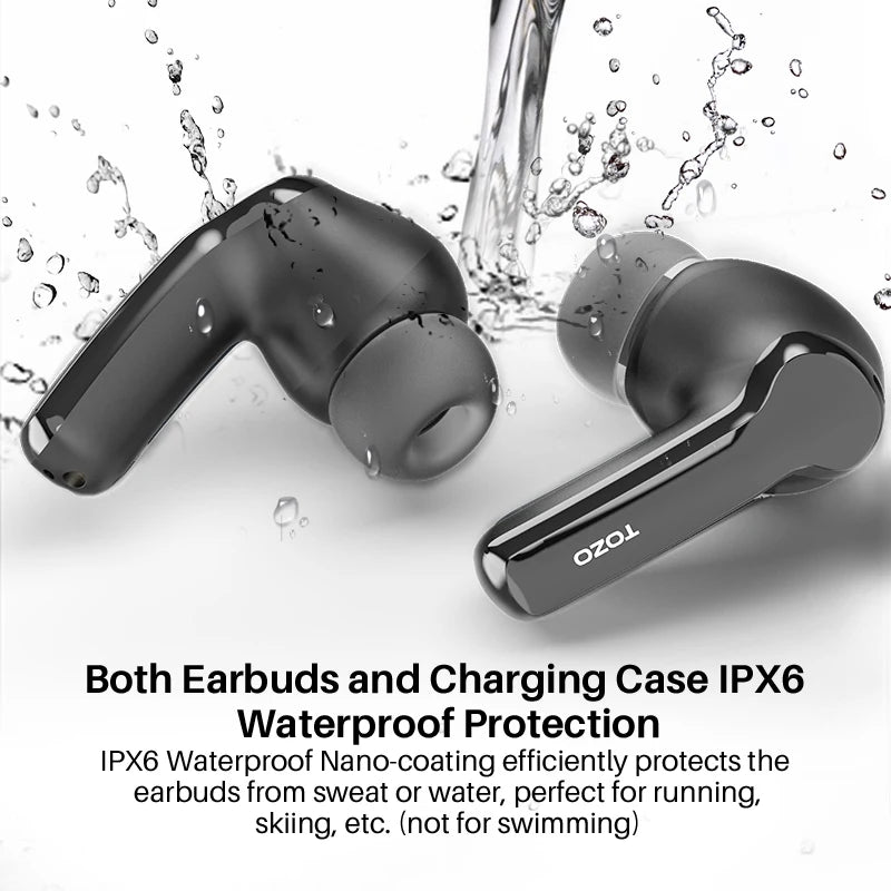 Refurbished TOZO NC2 ANC In Ear Earphones Wireless Earbuds With Mics