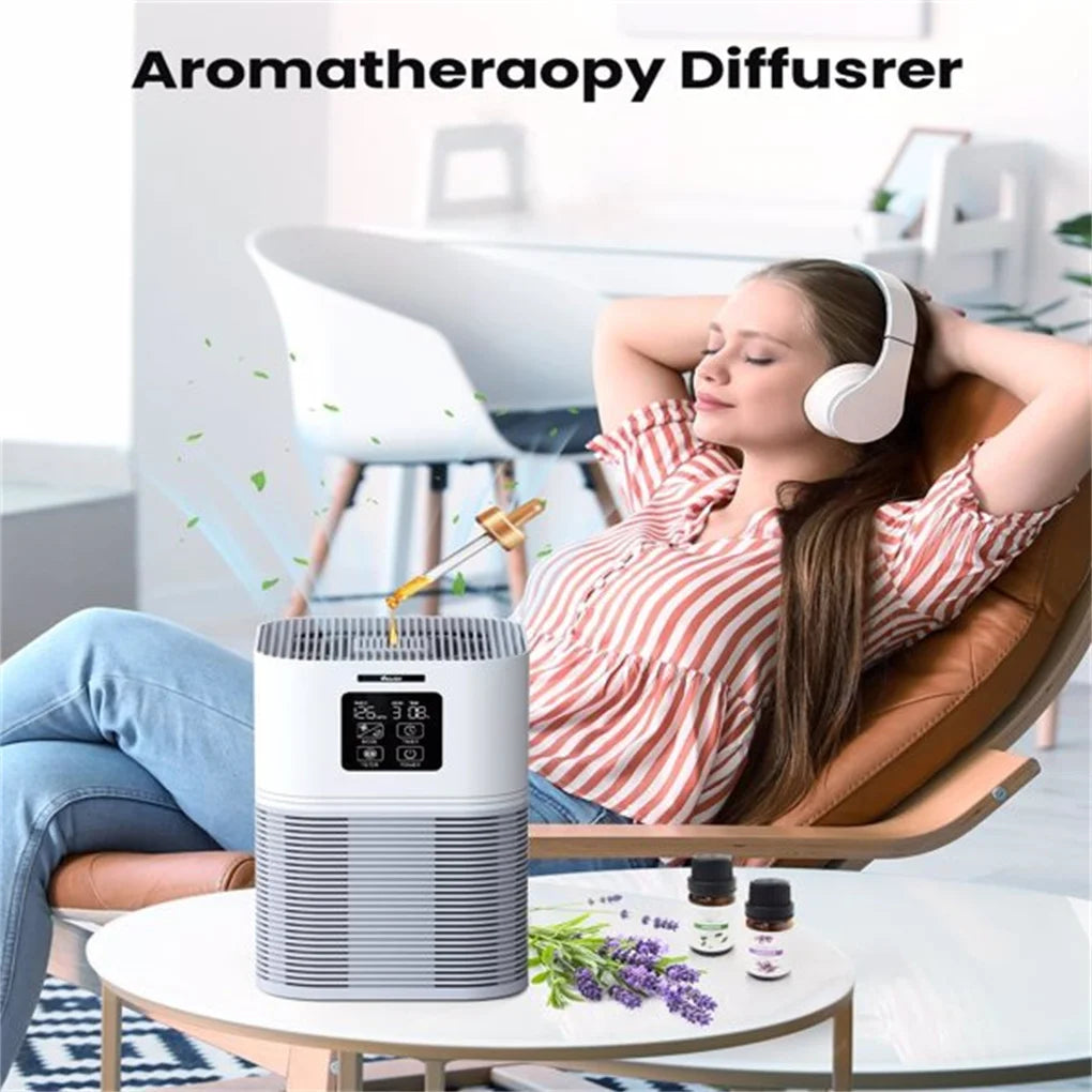 2 in 1 Air Purifier with H13 Filters for Home Allergies Pets Hair