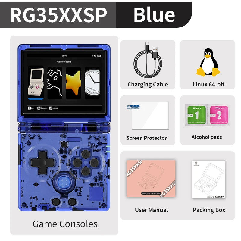 Flip Retro Handheld Game Console Linux 64bit WiFi Bluetooth