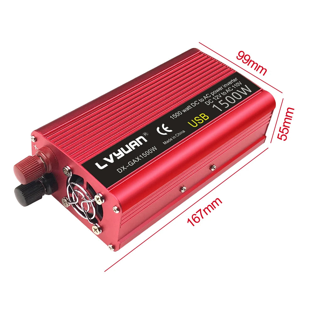 1500W/2000W/2600W Car Inverter DC12V AC110V Power Inversor