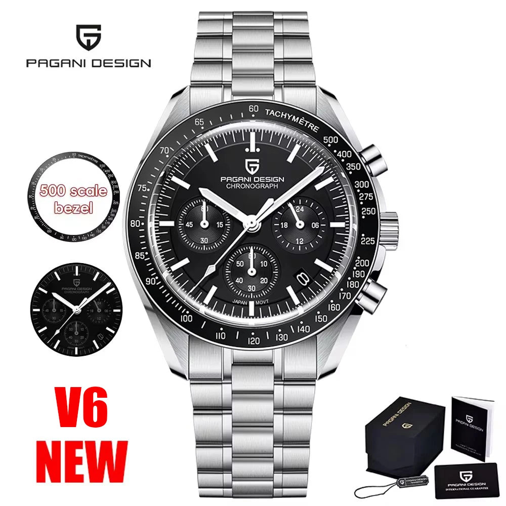 2025 New DESIGN Moon Men's Watches Gold Luxury Quartz Watch For Man