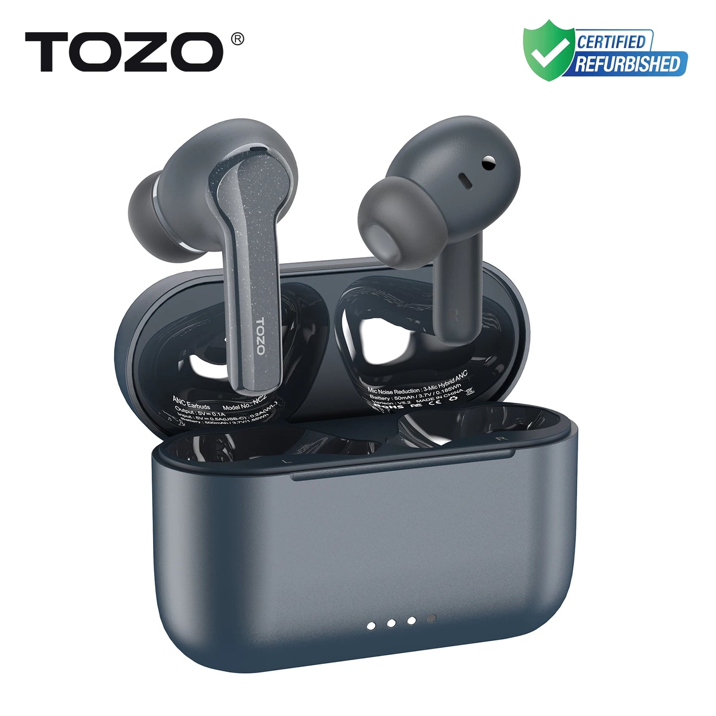 Refurbished TOZO NC2 ANC In Ear Earphones Wireless Earbuds With Mics