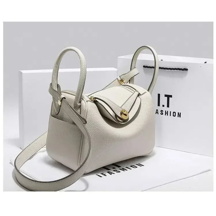 Genuine Leather Lady Lindi Bag Large Shoulder Bag for Women Cute Ladies
