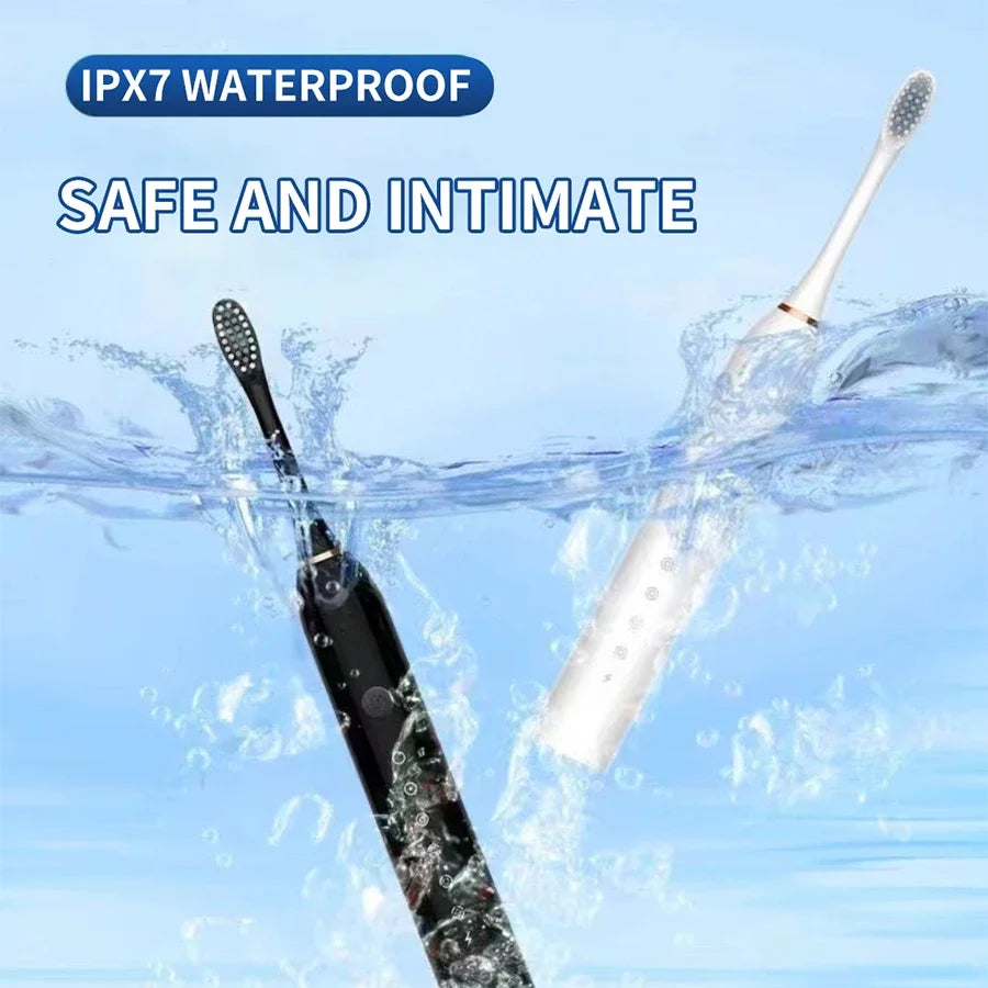 Sonic Electric Toothbrush for Adults Waterproof Brush Head