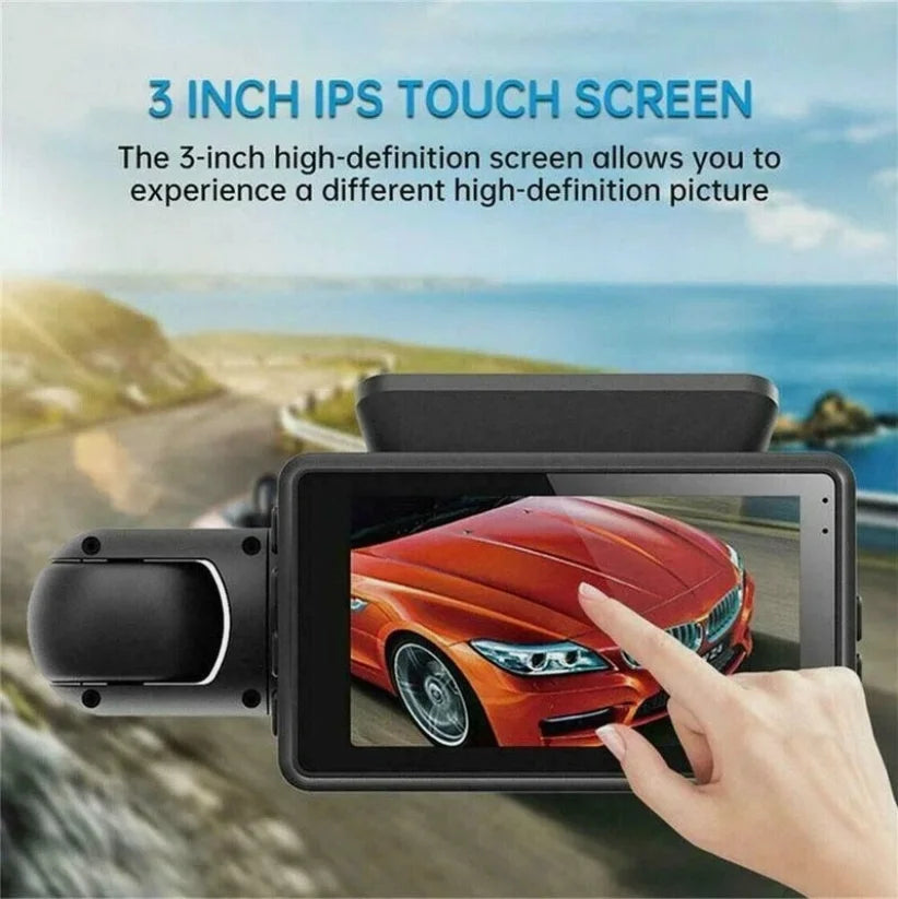 High-definition A68 Hidden 360-degree Dashcam, 3-inch Ips Screen