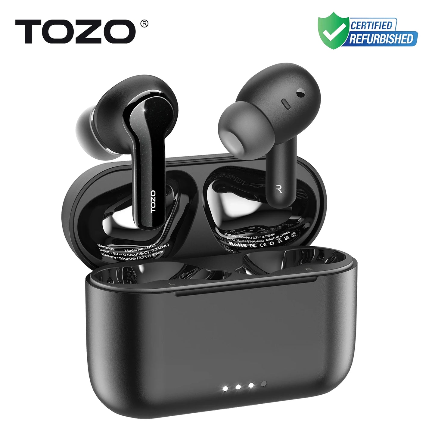 Refurbished TOZO NC2 ANC In Ear Earphones Wireless Earbuds With Mics