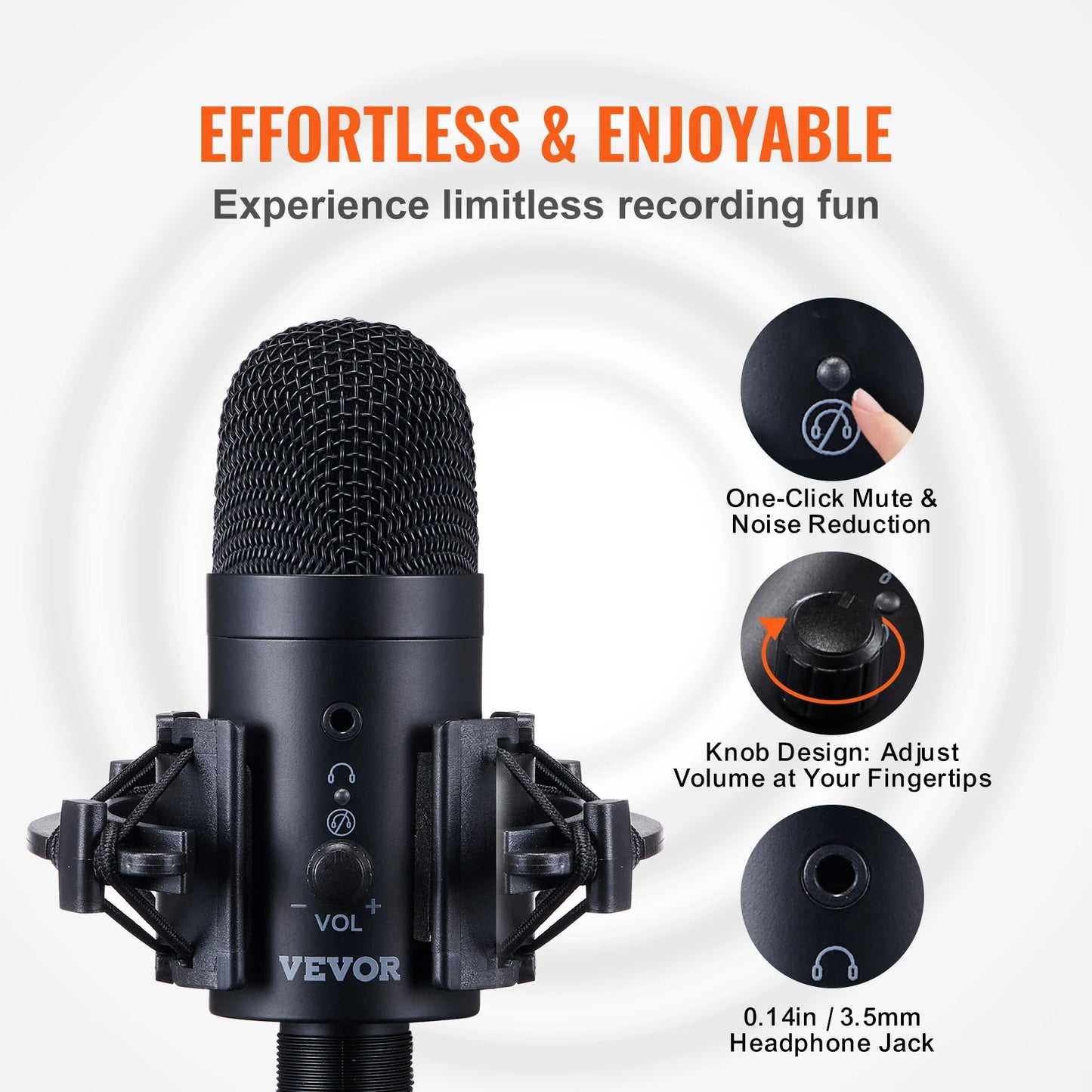 USB Microphone Professional Condenser Kit for Recording Video Gaming Singing Streaming