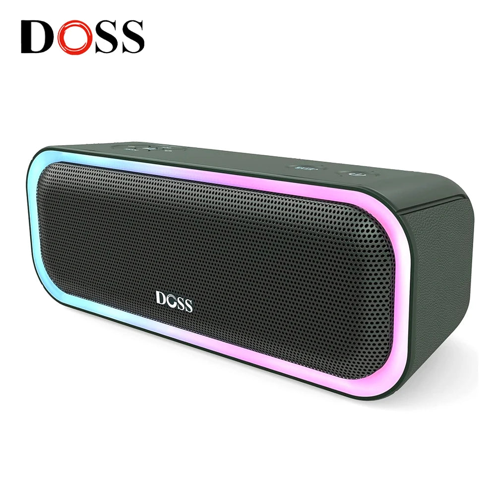 DOSS Bluetooth 5.0 Speaker Powerful 20W Stereo Sound Extra Bass Sound